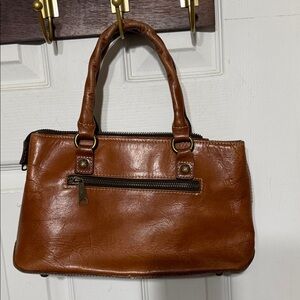 Patricia Nash Cognac Leather Satchel